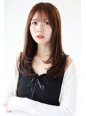 <瀧川彩季>ブリーチなしダブルカラーで叶う艶髪ショコラブラウン