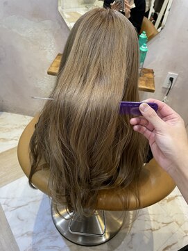 ロンドローズ 名古屋(Lond damaskRose) 顔周り ダブルカラー 名駅 ブリーチ 髪質改善 ボブ 韓国　709