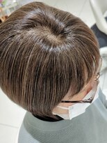 ルオム(LUOMU)&nbsp;ショートに《美髪》髪質改善ストレート+ケアカラー［みどりの］