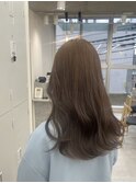 初カラー ブリーチなしベージュ