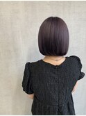 パープルガーネットくすみパープルくすみベージュブリーチ