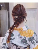 浴衣アレンジ/あみ下ろし編