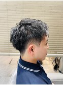 黒髪ツーブロックショートメンズカット＠20代30代40代50代