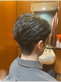 ドライだけでまとまるツーブロ<理容室>