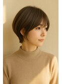 高宮　ミセスショートスタイル　白髪ぼかし