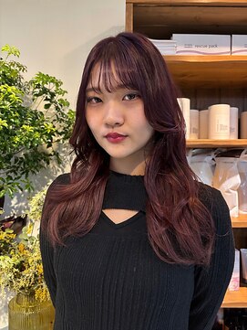 アッド バイ ケーツー(add by K-two) 【篠原】ピンクブラウン/巻き髪レイヤースタイル