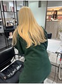 抜きっぱなし　ブリーチ　ケアブリーチ　ブロンド　ホワイト