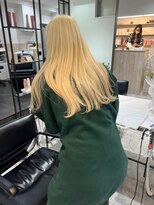 ラ ミュウ 八王子(LA.MIU)&nbsp;抜きっぱなし　ブリーチ　ケアブリーチ　ブロンド　ホワイト