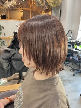 バトー バイ トリコ 船橋北口店(BATEAU by tricot) 顔周りレイヤー#レイヤーカット#ココアブラウン