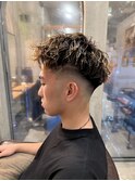 MEN’S HAIR/ブルーブラック/フェザーパーマ/松戸駅