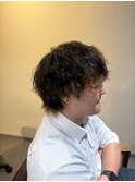 ツイストスパイラル　波巻きパーマ　インナーカラー　八王子
