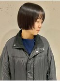 ミニボブ【20代/30代/イルミナカラー/縮毛矯正/髪質改善】
