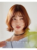 【over hair】くびれボブ×顔回りレイヤー