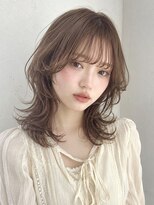 ベル 新宿(Belle) ミルクベージュミルクティーベージュインナーボブハッシュカット