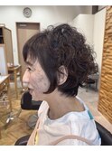 イルミナカラー白髪ぼかし＆トステアパーマで大人美人ヘア！川越