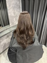 ネームレス 心斎橋(nameless)&nbsp;ウォームブラウンで赤み消し 髪質改善カラー ロング 心斎橋艶