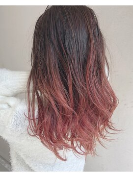 ヘアーアンドアトリエ マール(Hair&Atelier Marl) 【Marl】チェリーレッドのグラデーションカラー♪