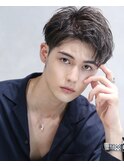 刈り上げ高めセンターアップショート
