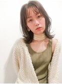大人の切りっぱなしミディ グレージュ☆