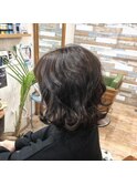 切りっぱなし×パープルアッシュ