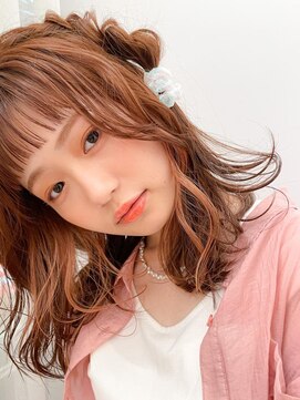 ネオリーブアイム 横浜西口店(Neolive aim) アレンジ映えインナーカラー ピンクベージュ【横浜】