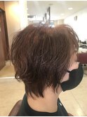 ショートのパーマヘアー