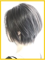 ヘアー リラックス 風香(HAIR RELAX) 前下がりショート/明るめの白髪染め/30代40代50代/仙台市太白区