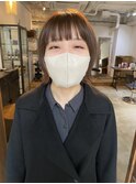 外ハネボブ！透明感カラー！