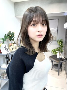 ヴェイン 渋谷(vain) くびれミディ/レイヤーカット/ミディアム/インナーカラー/渋谷