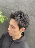 スパイキーショート×無造作ニュアンスパーマ