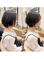 ロンドプロフィール 浦和(Lond profil)&nbsp;Lond.海気　大人丸みショート　Before After