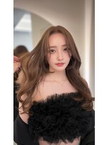 ノク 渋谷(nok)&nbsp;ヒロインベージュ_前髪マチルダボブピンクベージュ