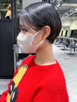 アイティーバイアルバム 八王子店(IT by ALBUM) ダークショート_斜めバンググレージュカラー_ba420822