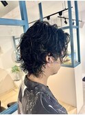 常田大季風パーマスタイル