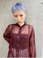 キャロルガーデンズ ボコカ 表参道(Carroll Gardens bococa)&nbsp;アイスシルバー/ケアブリーチ/ブリーチ/デザイン/ショート