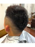アッシュブラック/刈り上げ/刈り上げパーマ