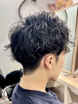 サロンドジョー(salon de joe) ツイストスパイラルパーマメンズマッシュ刈り上げ 奥東巧