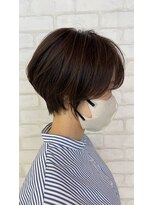 ビス ヘア アンド ビューティー 西新井店(Vis Hair＆Beauty)&nbsp;20代30代大人可愛い小顔ショートボブ前下がりショートハイライト