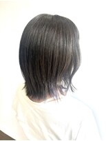 ヘア イノウエ HAIR INOUE ボブベース 紫インナーカラー