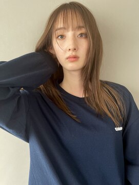 サンクス イース(SANKS . iisuu) sheer beige×long