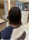 黒髪/ボブウルフ/ネビージュ／小顔／ワンレン/千葉/宮野翔