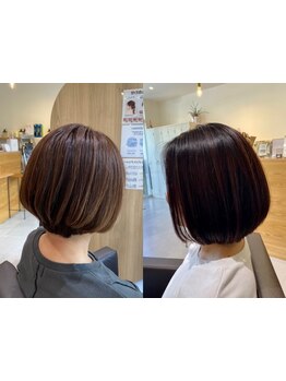 お悩みを丁寧にカウンセリングしナチュラルに白髪をカバー!!頭皮にも優しく白髪染めに抵抗のある方にも◎