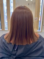 ルーブル(Louvre) ベージュ×オレンジ インナーカラー