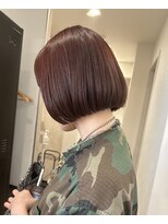 トゥッカ(TUKKA.) 王道ボブ×ブラッドオレンジカラー(ブリーチなし)