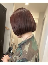 トゥッカ(TUKKA.) 王道ボブ×ブラッドオレンジカラー(ブリーチなし)
