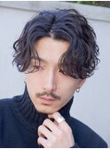 フェザーショートフェザーパーマニュアンスパーマショートヘア