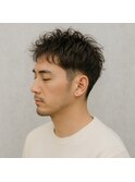 ニュアンスパーマ大人メンズツーブロック 20代 30代 40代 50代