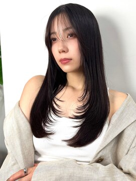 イヴォーク トーキョー(EVOKE TOKYO) 似合わせカットザクザクレイヤー艶カラーミディアムレイヤー