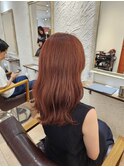 オレンジブラウン 10代20代30代大人可愛い大人キレイ髪質改善