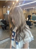 グレーベージュ/ダブルカラー/ケアブリーチ/髪質改善/駅前/駅南